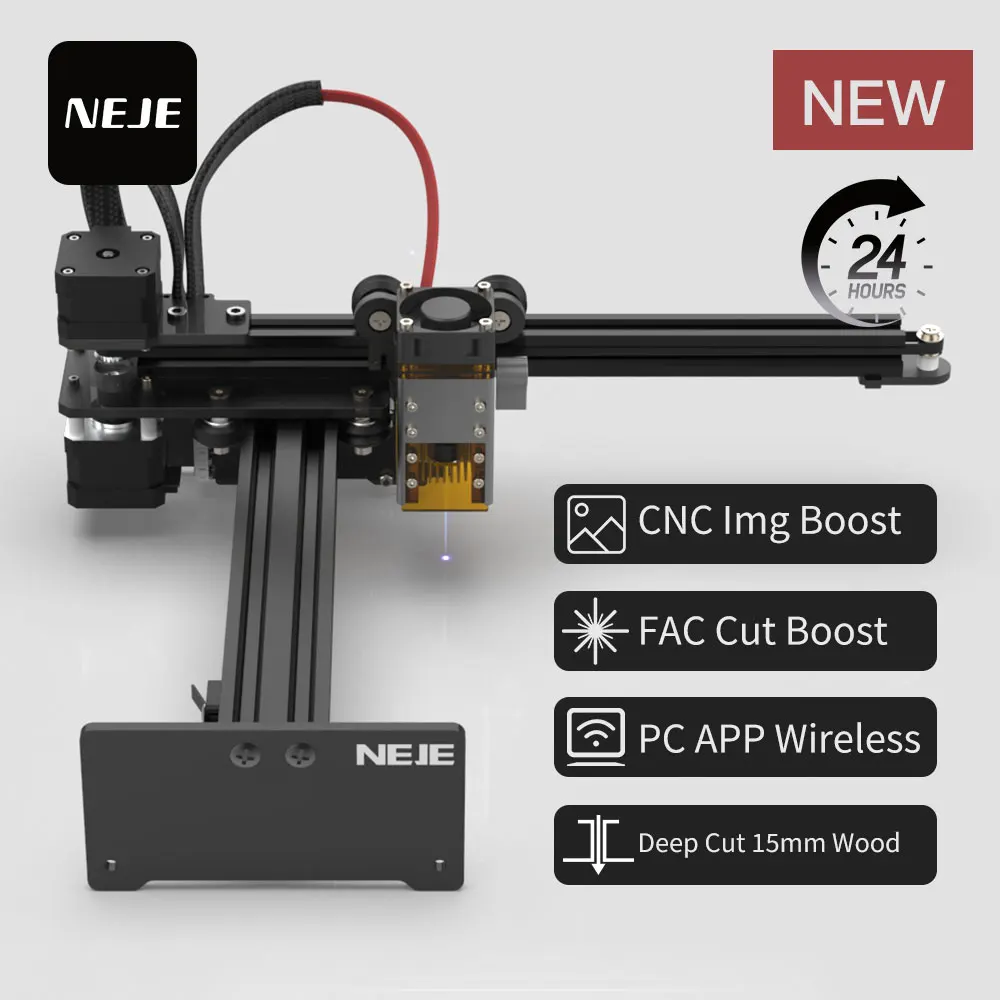 

NEJE 5 A40630 Laser Engraver Cutting Machine-FAC Fast Focus 15mm Wood Depth Engraving APP for CNC Machine Wood Steel Leather DIY