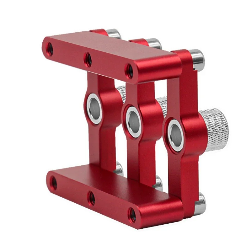 

Woodworking self-centering tenon clamp 3-10mm 3-in-1 90-degree straight hole punching positioner