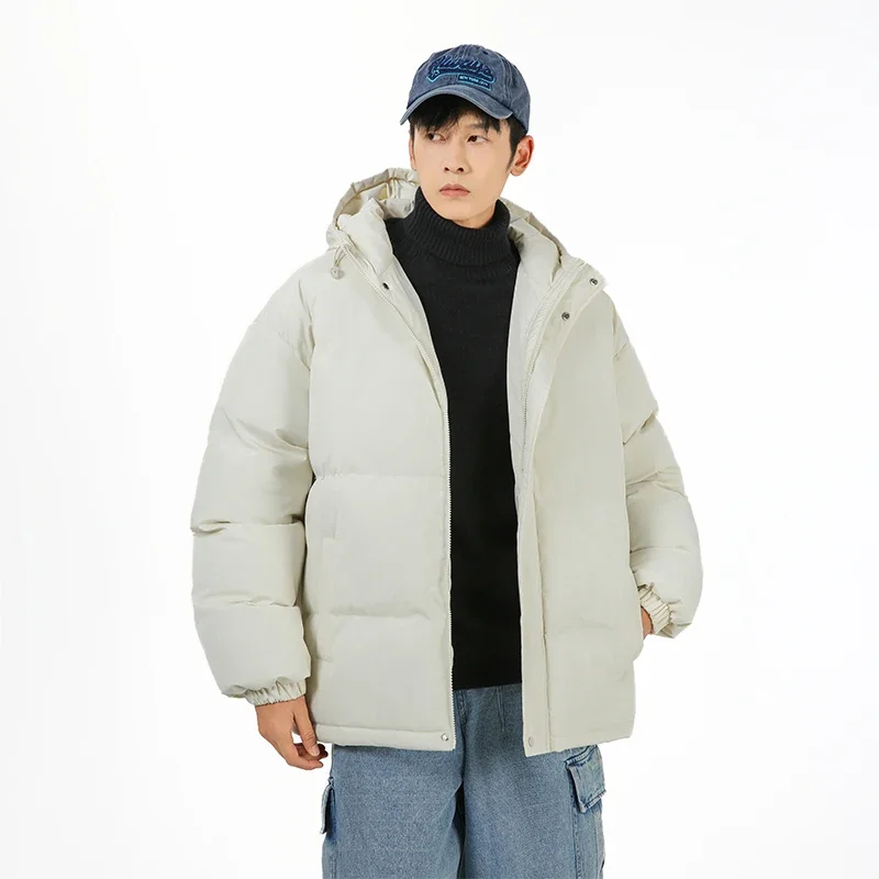 야외용 재킷 솜 패딩 의류 커플 순면 패딩 의류 두꺼운 코트 남녀 공용 후드 코트