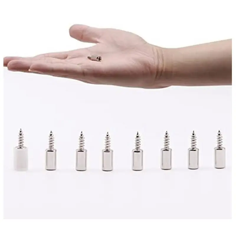 AEE3-40 Pcs Shelf Bracket Screws Pegs Non-Punching Clapboard Holder With Non-Slip Sleeve, For Furniture & Bookcase Shelf