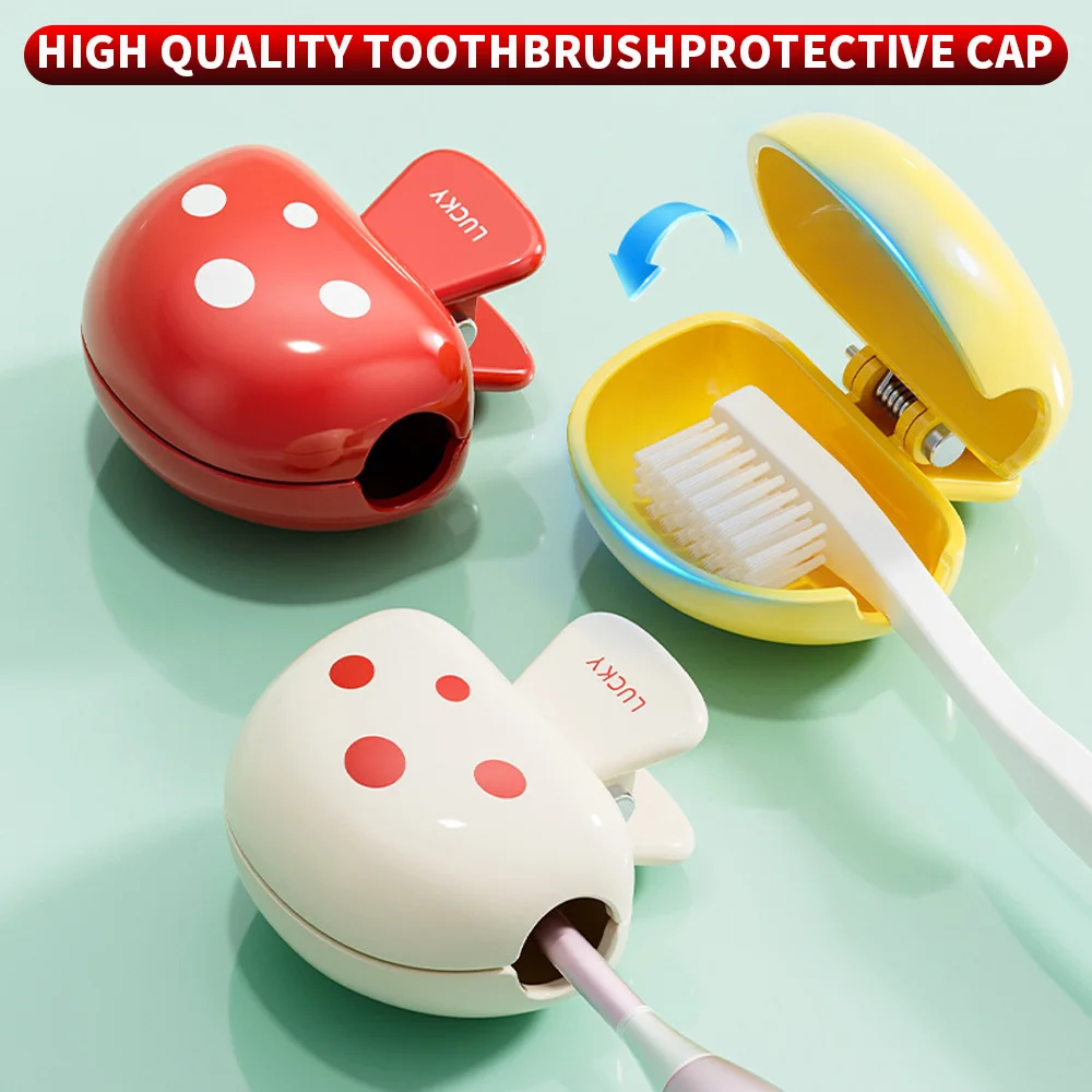 1PC - High quality cute toothbrush protective cap, suitable for various toothbrushes, essential for home and travel