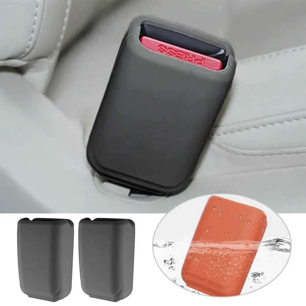 For Li Lixiang L7 L8 L9 2024 2023 2022 Car Seat Belt Socket Silicone Protective Sleeve Scratch Resistance Auto Accessories