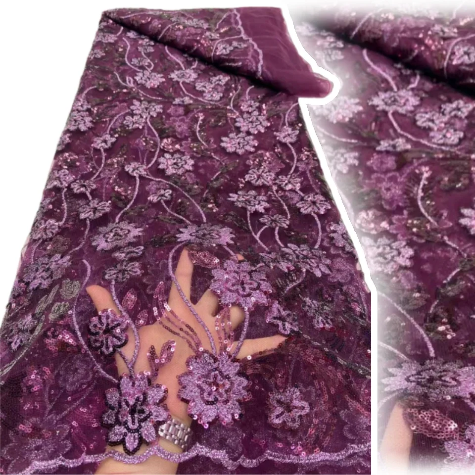 

Африканская сетчатая кружевная ткань с блестками, высокое качество, французская вышивка, тюль, кружевная ткань с блестками для женщин, свадебные платья AH1640