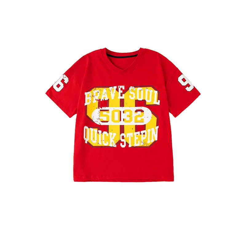 Roupas de dança de rua para meninos, verão, hip hop, camiseta vermelha, tops, calças jeans, roupas soltas de dança de rua, show de grupo, roupa de palco