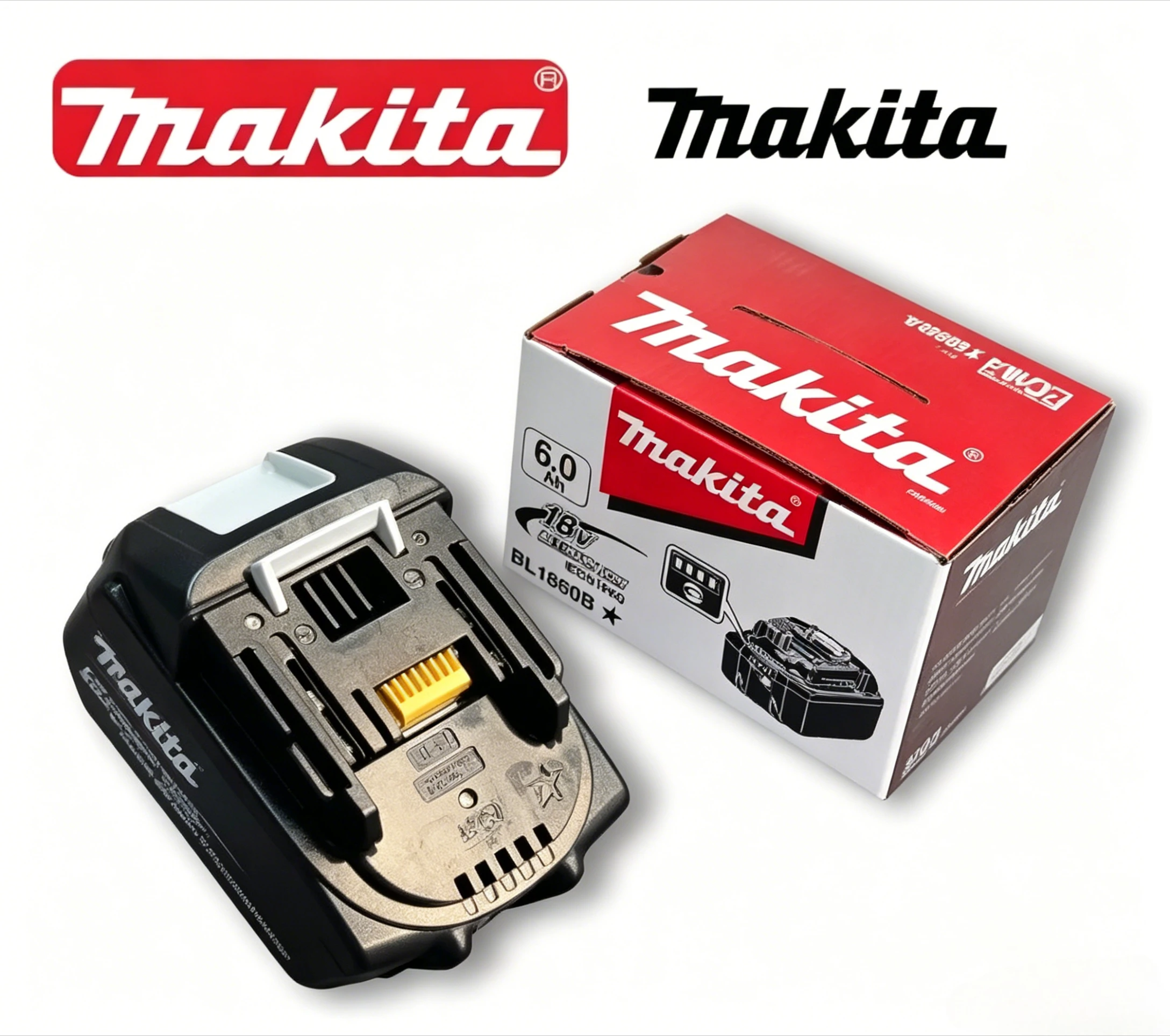 

100% Genuine Makita 5Ah for Makita 18V Battery BL1860B BL1840 BL1830B BL1850B BL1850 BL1860 BL1815Replacement LithiumBattery