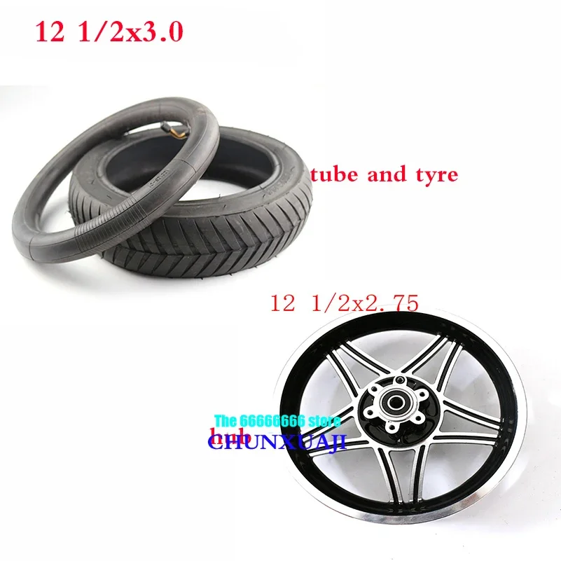 12x2.75 Alloy rims 12 1/2 x 3.0 tyre inner tube for electric scooters E-bike folding bicycles 12 inches tire Inflatable wheels