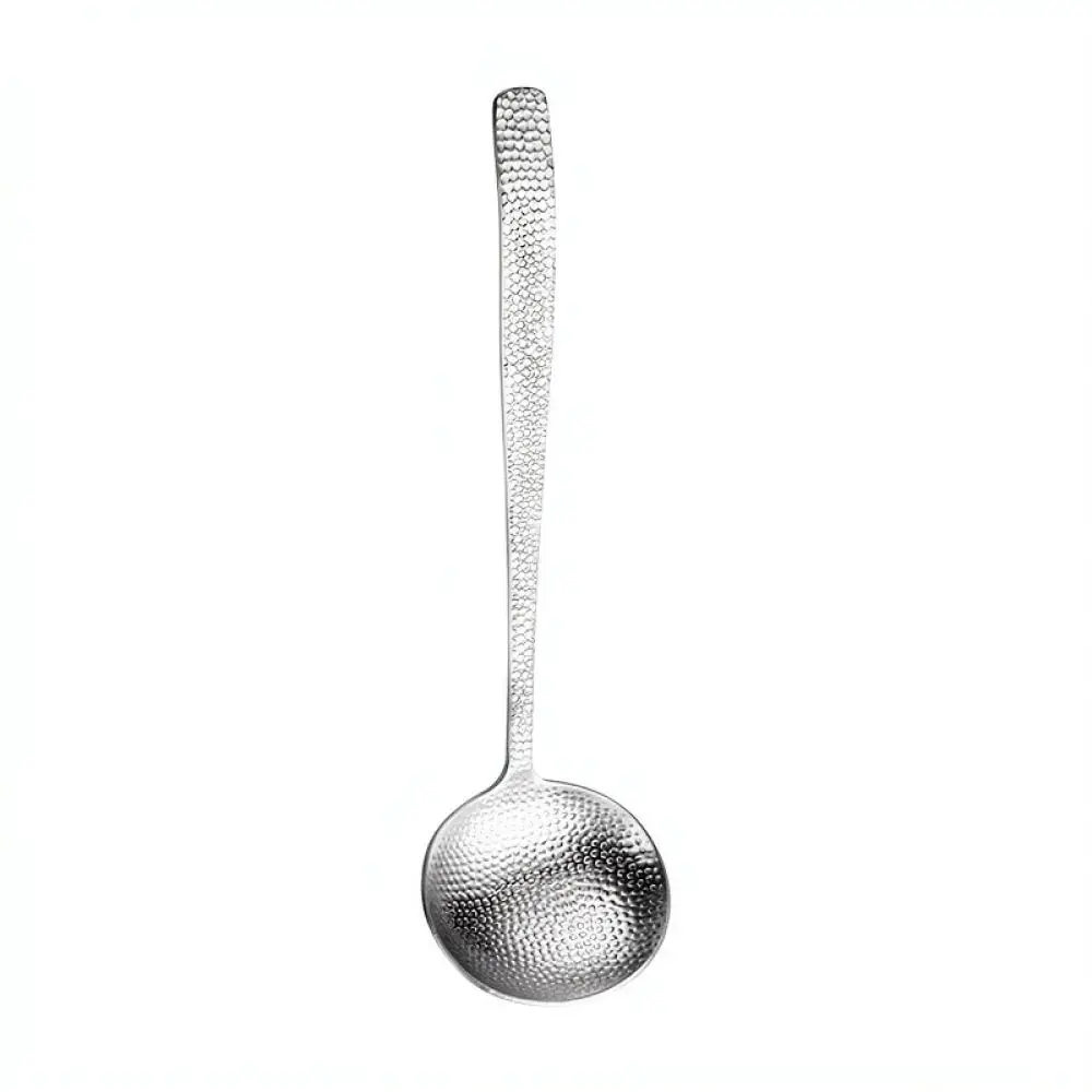 High Quality 304 Steel Hammered Soup Ladle Colander Durable Kitchen Cooking Serving Tool For Home And Restaurant Dining