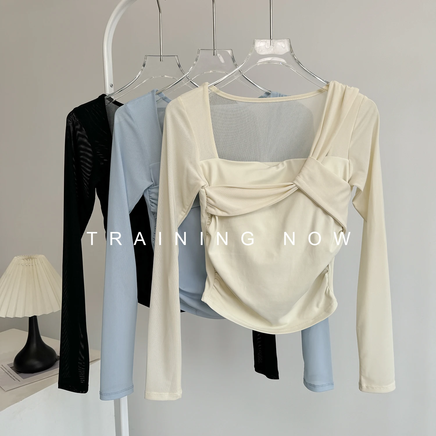 

Одежда для йоги с длинными рукавами, женская осенне-зимняя профессиональная тренировочная одежда для пилатеса с нагрудными подушечками, топы для похудения и