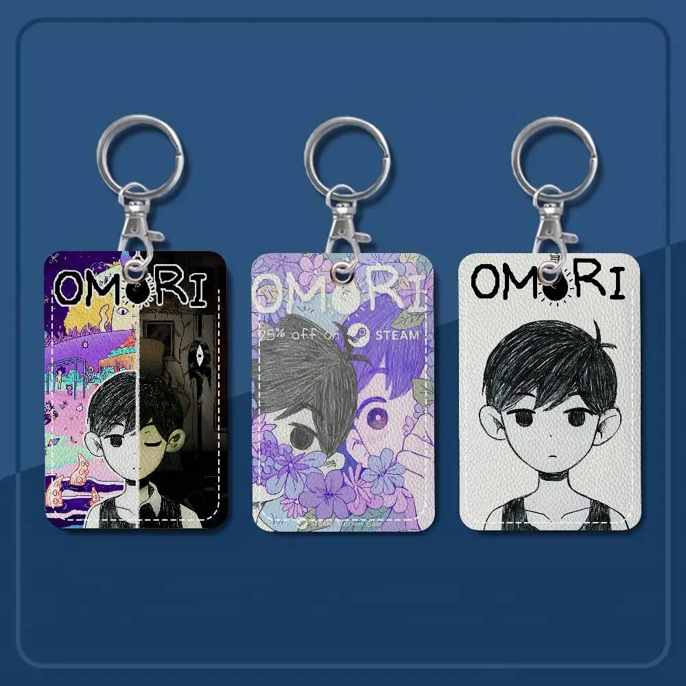 

Classic Hot Horror Video Game Omori Cartoon Card Keychain Anime Fashion Pendant Bag ID Door Card Case Bus Card