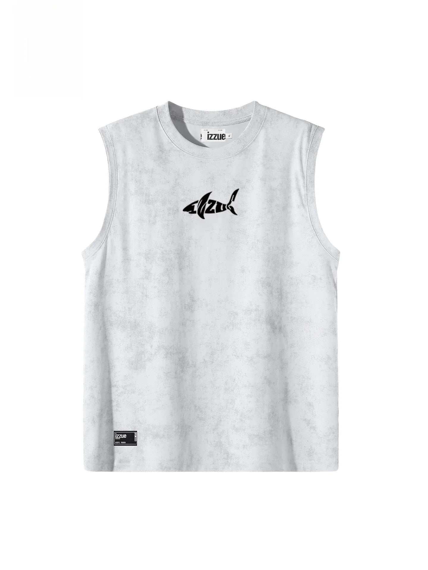 

Модная летняя свободная футболка-жилет Izzue Wax Dye Fitn с круглым вырезом и подплечниками, 3 шт., для молодежи, мужчин и женщин