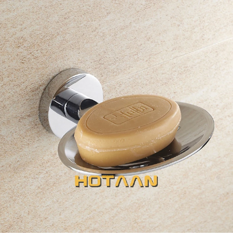 HOTAAN Zinc Alloy Chrome Soap Dishes Soap Holder Brand Bathroom Accessories YT-10990
