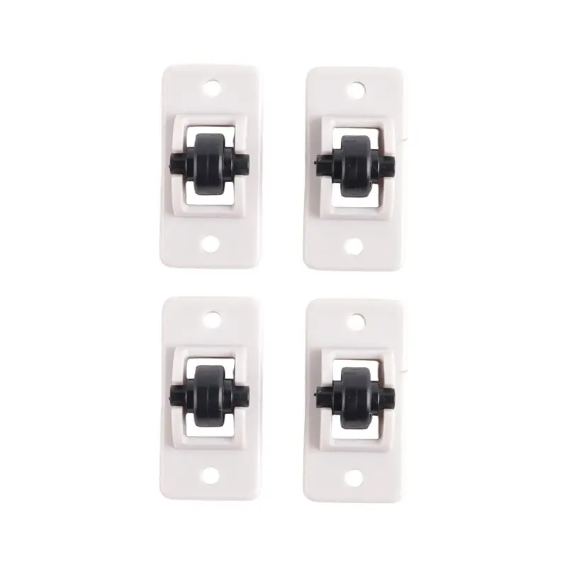 AD23-Self Adhesive Casters Wheels For Storage Box Trash Can Single Direction Non-Swivel Casters No Drilling