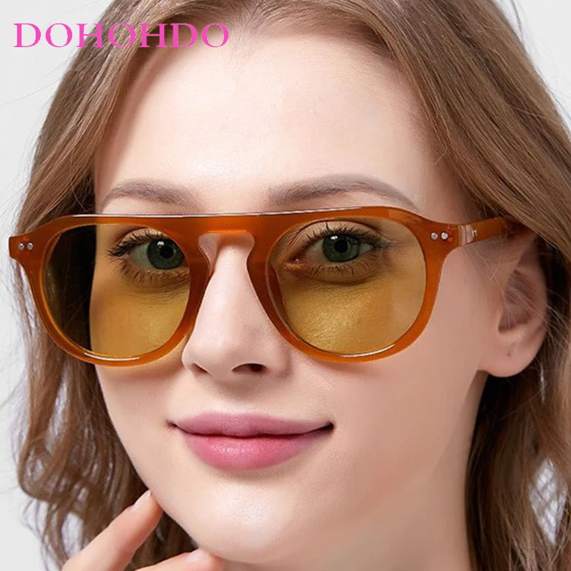 

Brand Designer Oval Sunglasses For Men Women Vintage Steampunk Summer Traveling Sun Glasses Men's Trendy Unisex Eyewear UV400