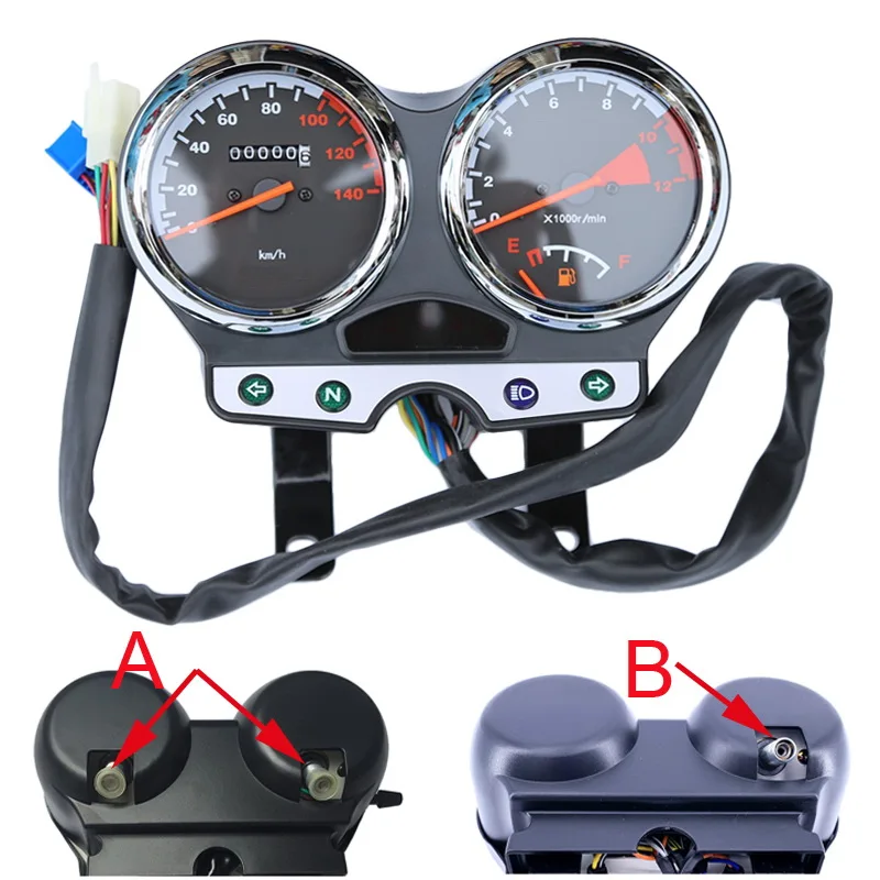 Motorcycle Speedometer for Suzuki Haojue Qingqi Qjmotor Loncin for GT125 QS125 QJ125 HJ125 EN125 Motorbike Speed Meter Display view 2