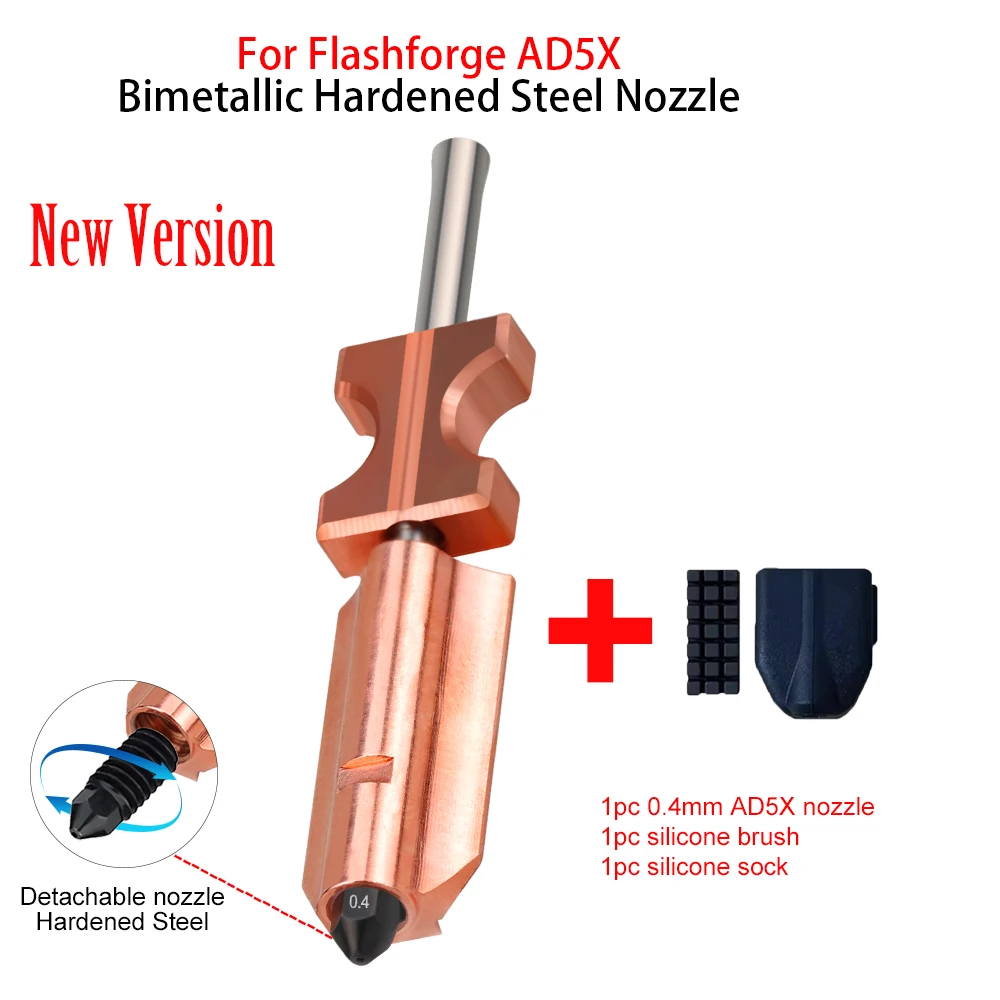 AD5X Hot End Heating Component for Flashforge 3D Printer Accessories Heat-Insulating Clip AD5X Nozzle Heating Assembly Kit For !