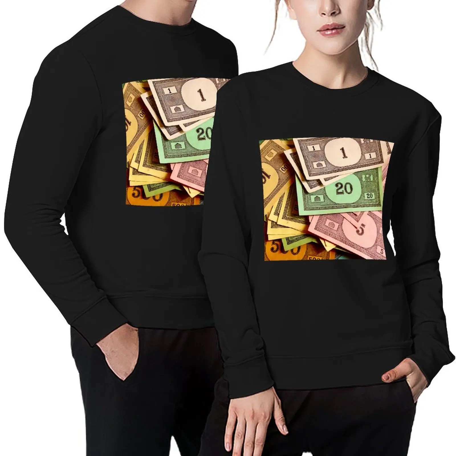 

Monopoly Money Pullover tracksuits autumn men's sweat-shirt anime clothing oversize sweatshirt
