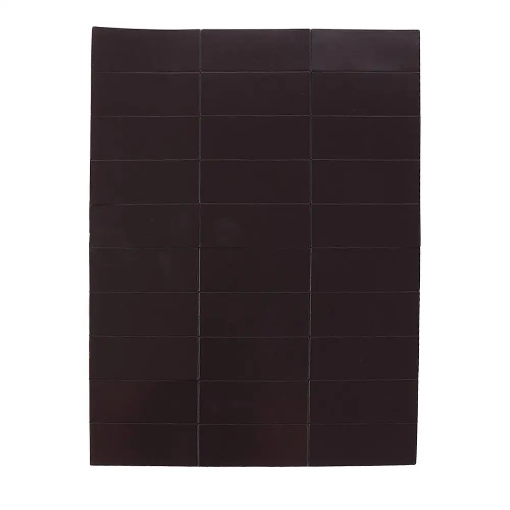 

30pcs/sheet Teaching Aids Magnet Blackboard Sticker Rectangular Flexible DIY Magnetic Sticker Self Adhesive Black Blackboard