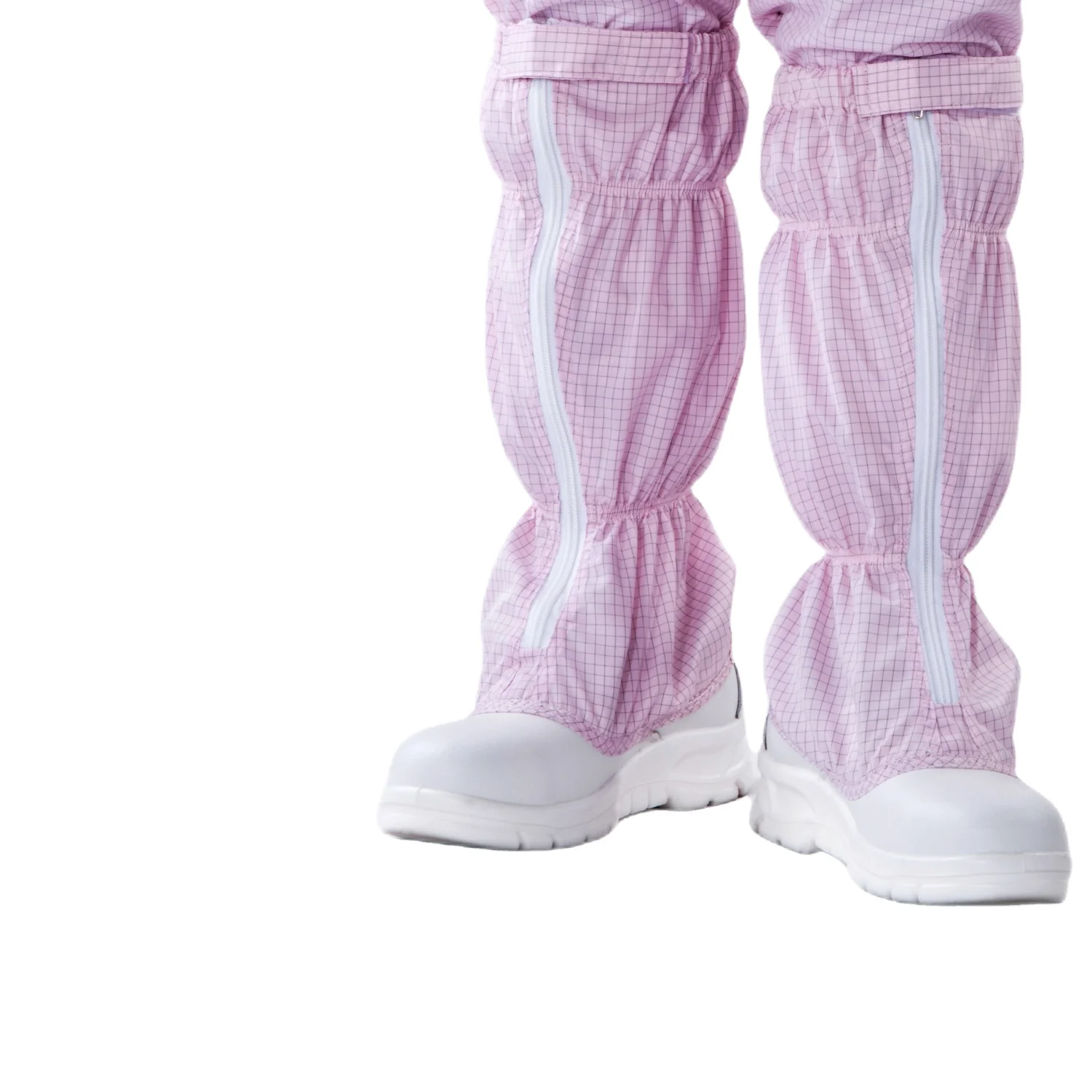 Wholesale Price Customized Logo Dust Proof Anti-slip Polyester Esd Booties Antistatic Steel Toe Work Safety Boots