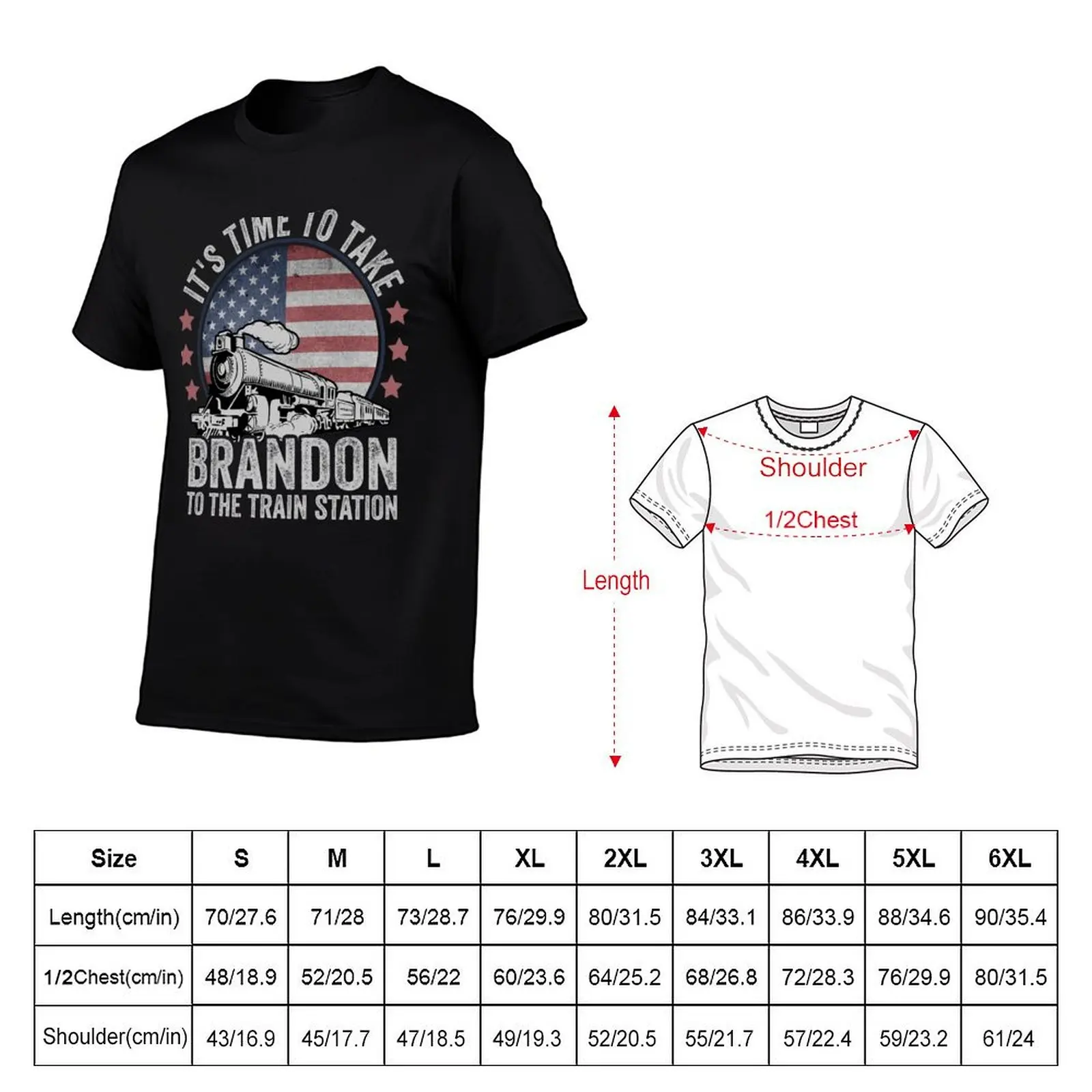 Its Time To Take Brandon To The Train Station T-Shirt Creative Graphic Tee Shirt