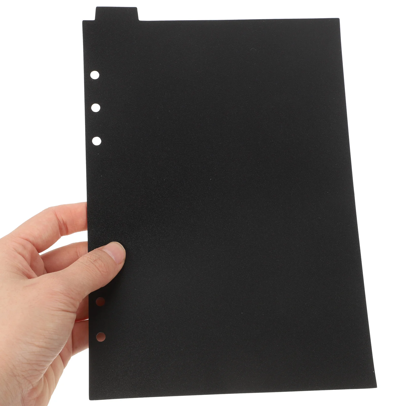 

5Pcs A5 Black Binder Dividers Plastic Tab Index Separators for 6 Hole Binder Organizer Office School Use Tabs for Binders