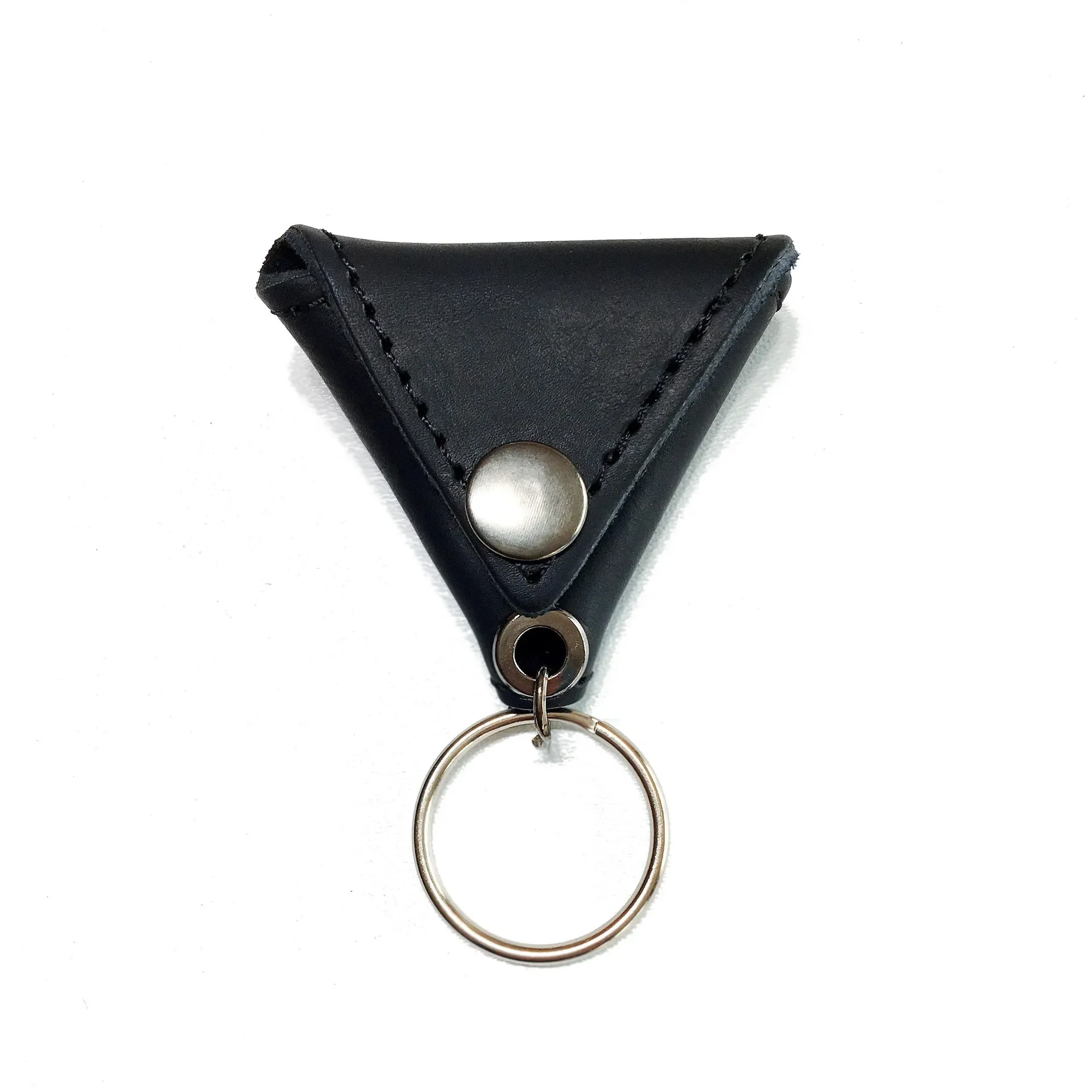 1PCS Leather Guitar Picks Holder Bag Triangle Plectrum Keychain Pocket Cover Case Storage Soft Bag for Guitar Ukulele Pick