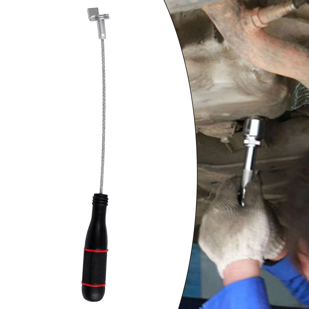 

Magnetic Oil Pan Removal Tool Wrench Anti-scalding Magnetic Oil Pan Removal Tool Car Oil Drain Wrench Automobile Repair