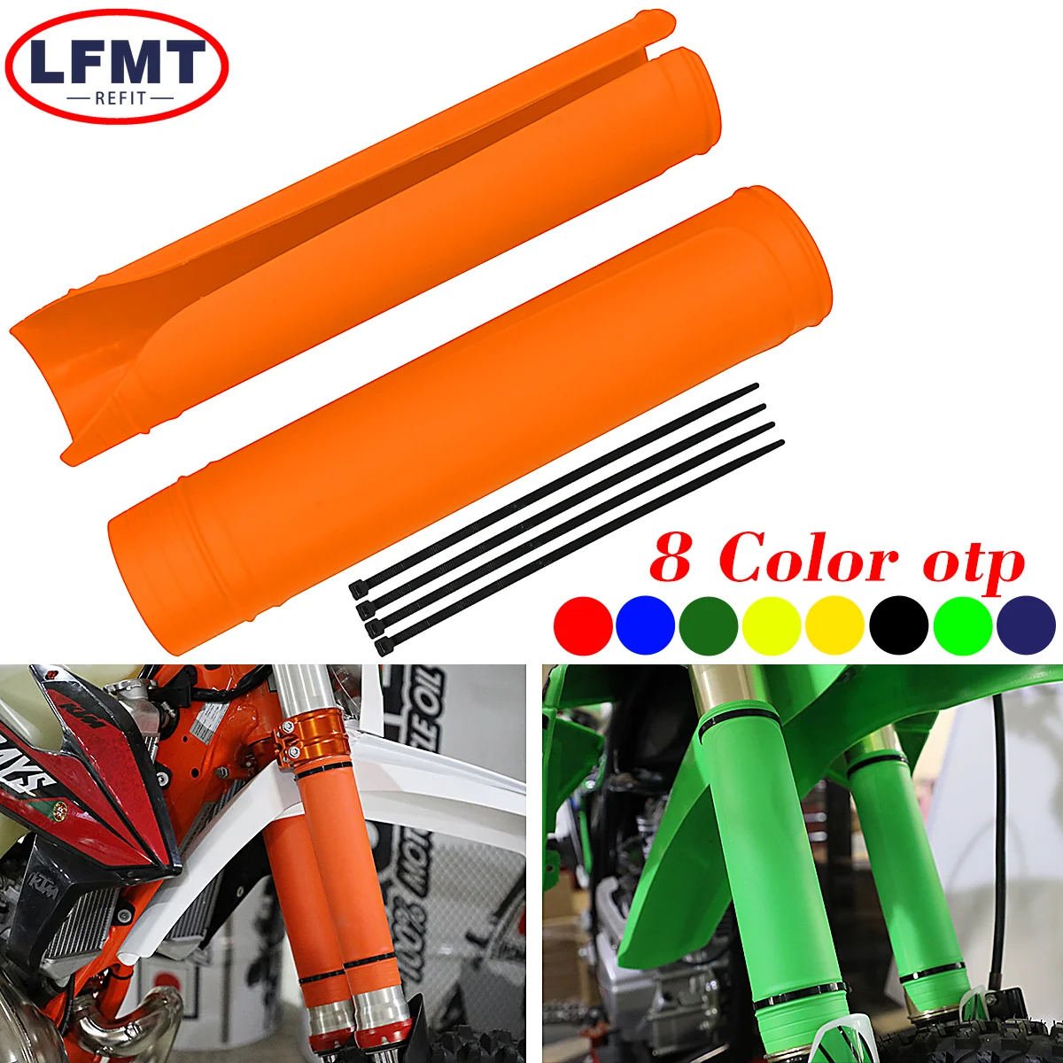 Motorcycle Universal Fork Cover Shock Absorber Guard Protector For Honda CRF 80R 85R 150R 250R 450R 250X 450X 150F 230F 150L 250