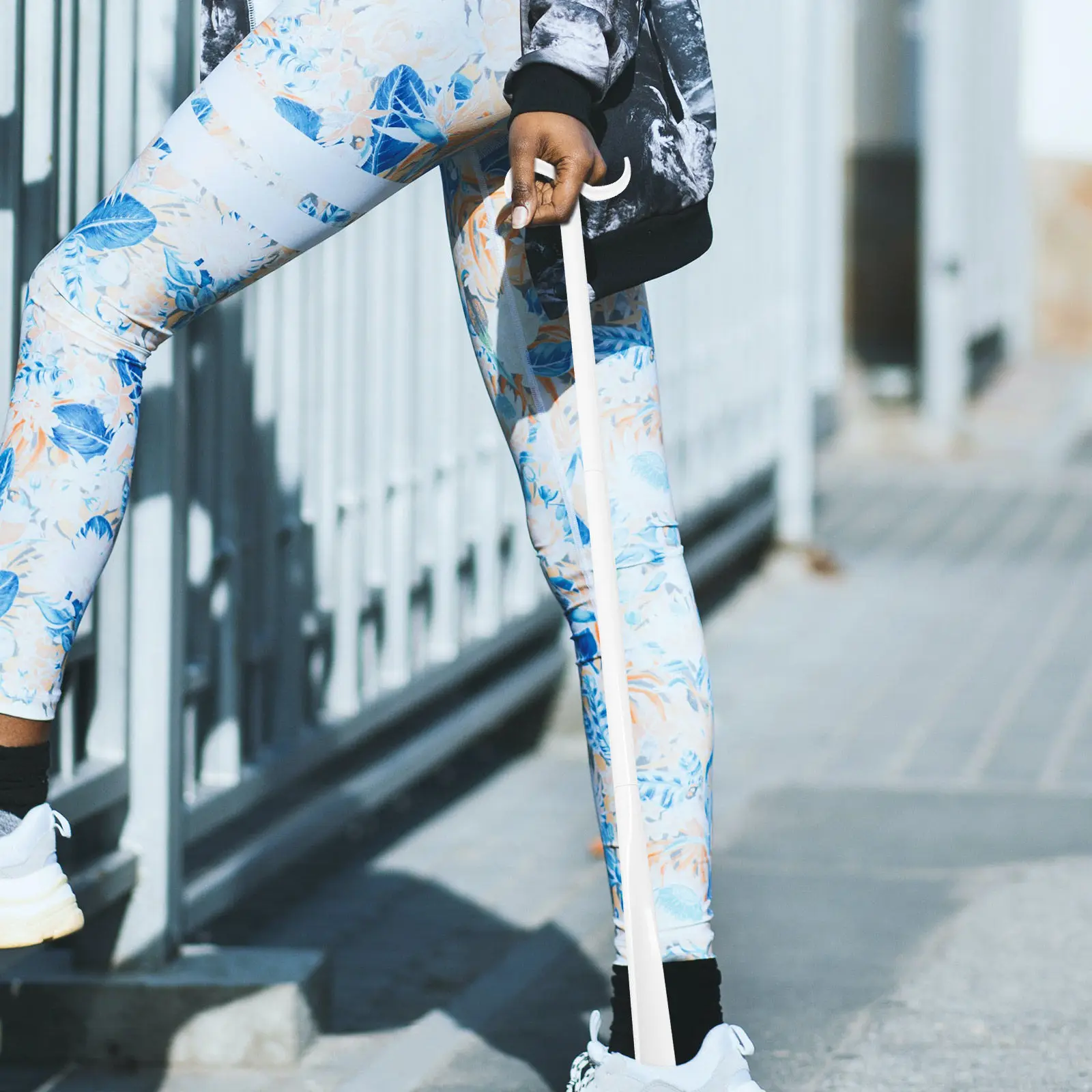 

Многофункциональный съемный шест-подъемник для обуви 2-в-1 из легкого АБС-пластика для пожилых, инвалидов и беременных – удобное приспособление для обувания