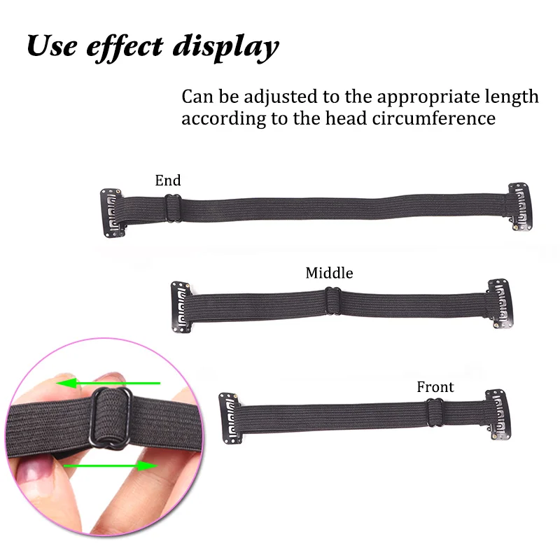 Invisible Hairpin  Face Lift Band Eye Fishtail Wrinkles Remove Band Adjustable Elastic Band For Makeup 1.5Cm Wide Hair Clip Band