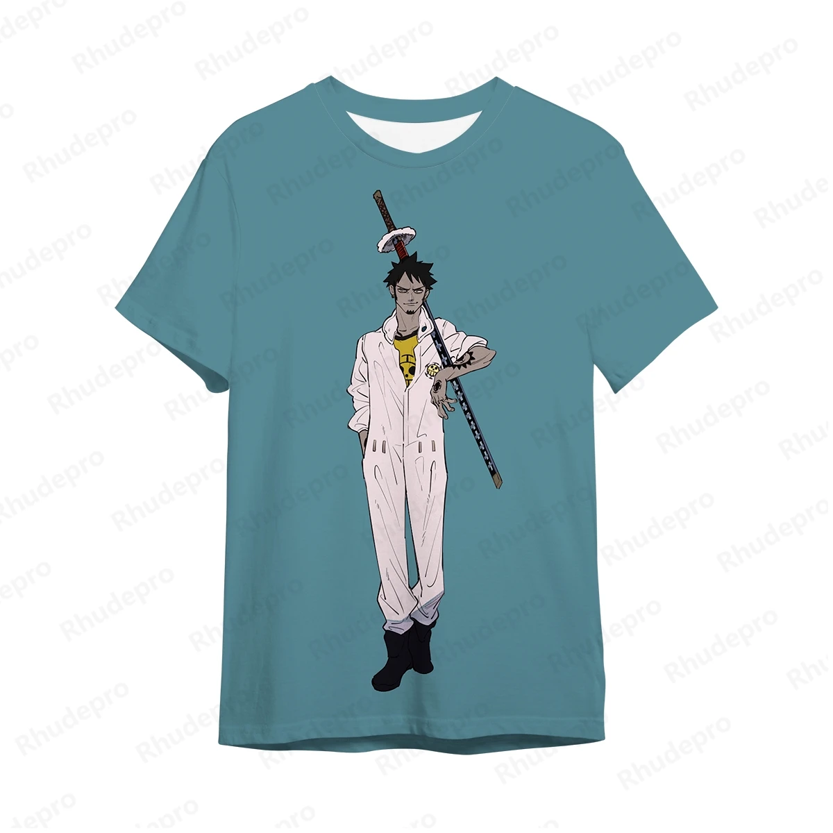 Monkey D., 2024 Luffy 3D impressão Anime T-shirt para homens e mulheres, grande Street Top infantil, Cosplay, verão, novo, 1 peça