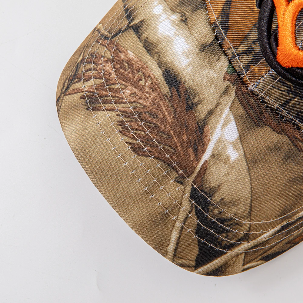 Modische Baseballkappen mit Hörner-Stickerei für Männer und Frauen Tarnmuster Taktischer Sonnenhut Frühling Herbst Outdoor-Sport Angeln Visiere – Detail 8