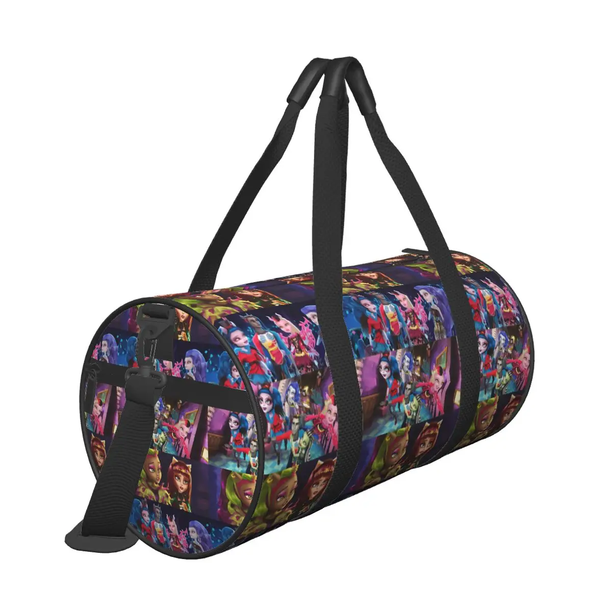 Monster high sacos de esportes bagagem saco de ginásio com sapatos bonito bolsas masculino feminino padrão saco de fitness ao ar livre