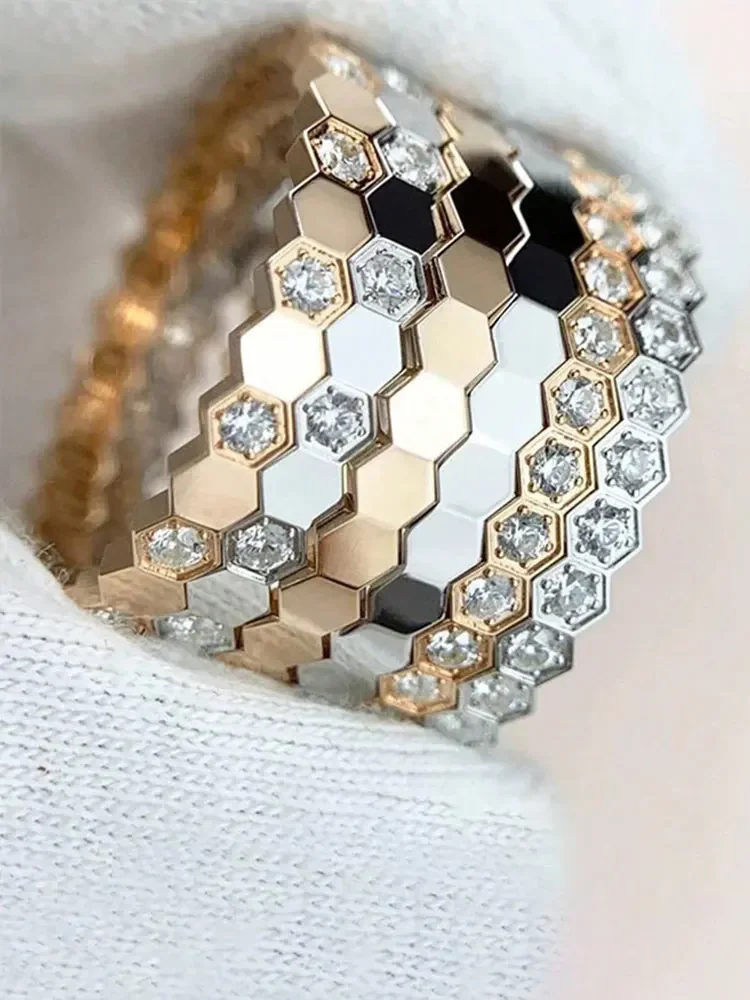 Pierścionki damskie ze srebra próby 925 z cyrkoniami, geometryczne, na co dzień, na imprezę, wysokiej jakości, vintage, elegancka biżuteria, akcesoria.