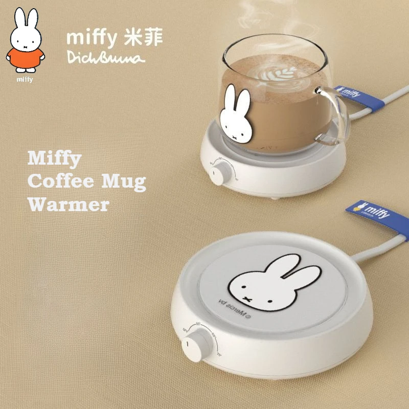 

Miffy Coffee Mug Warmer for Office Home with 3 Temperature Settings Auto-Off Cup Warmer Plate for Cocoa Tea Water Milk
