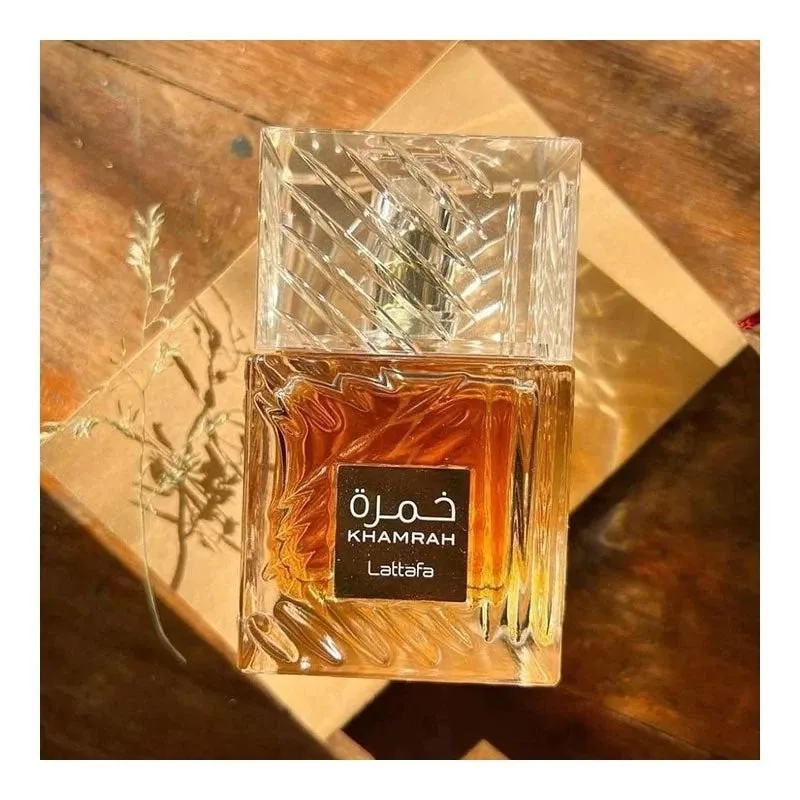 Lattafa Khamrah Eau De Parfum 3.4 أونصة / 100 مل عطر عطر كولونيا للجنسين بخاخ جديد في الصندوق #2