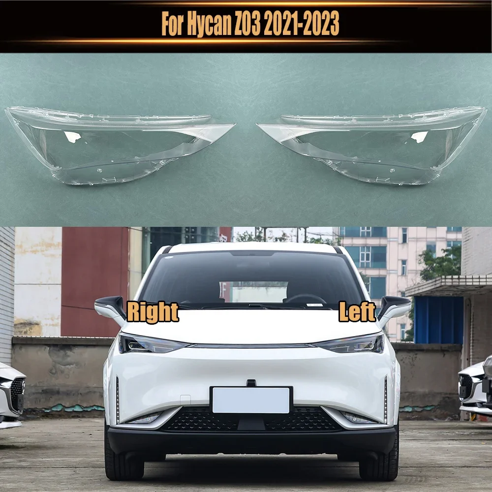 

For Hycan Z03 2021 2022 2023 Transparent Headlight Cover Headlamp Shell Clear Lens Plexiglass Replace Original Lampshade