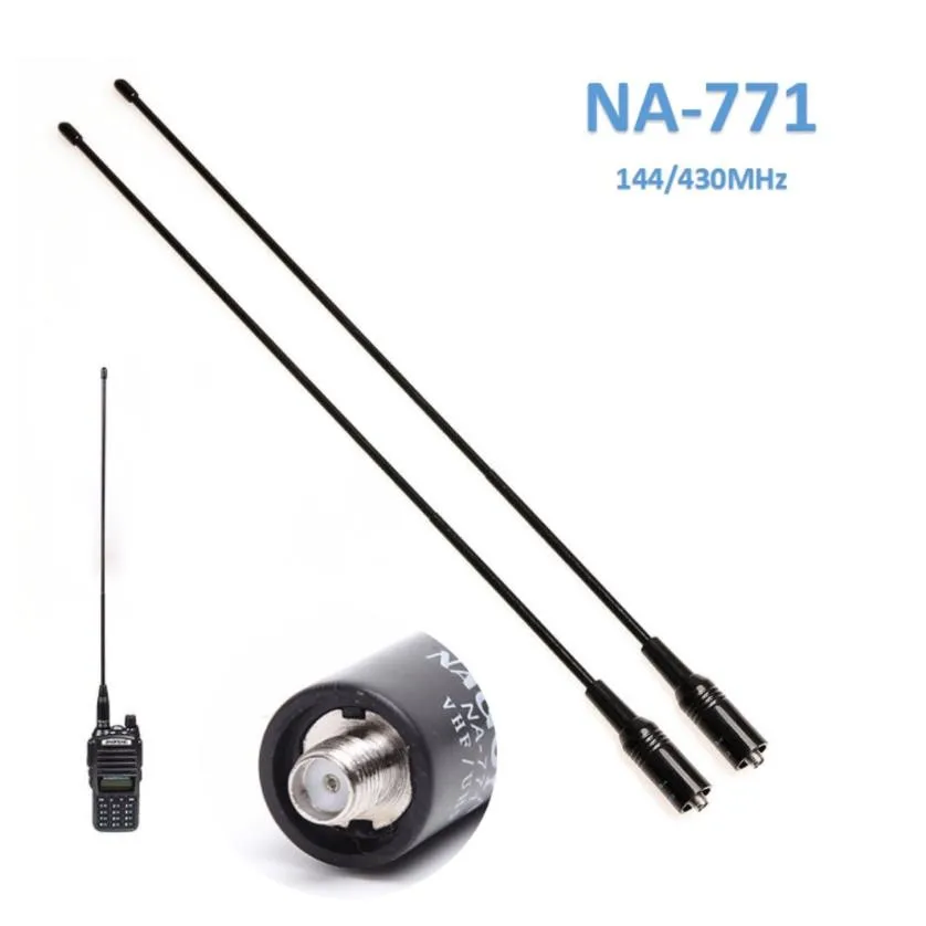 144/430 Mhz Dual-Band Antenna Pack of 2 144/430MHz Dual Band Antennas with SMA Female Connector for Baofeng Radios