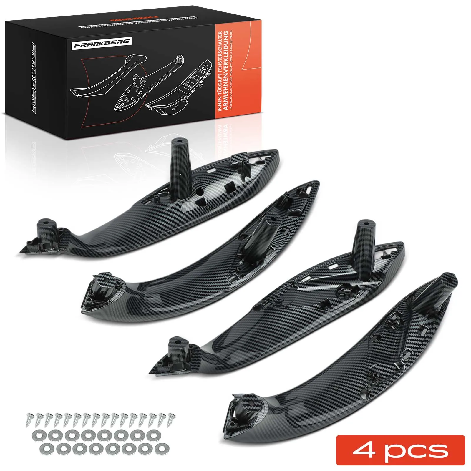Frankberg 4x Türgriff Innenausstattung Beidseitig für BMW 3er F30 F80 3 Touring Van F31 51417279311 51417279315 51427281465
