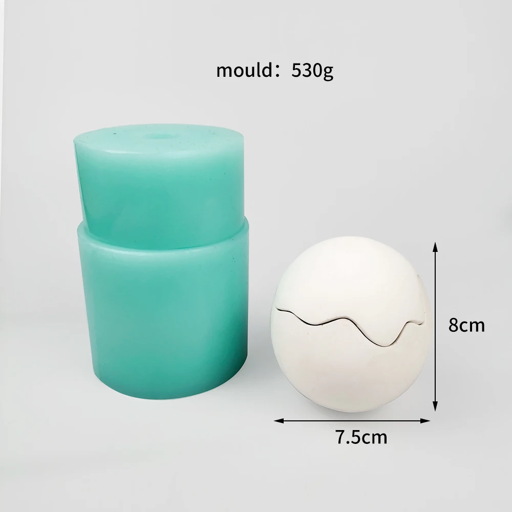 

QT0501 Two Parts 3D Egg Shell Silicone Molds for Surprise Gifts Easter Handmade Cake Decoration Moulds DIY Crafts Mold