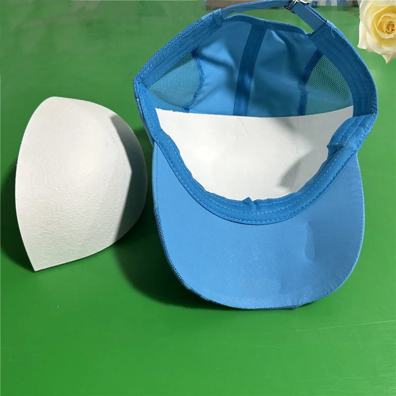 50pcs Paper Pulp Baseball Cap Support Insert White 3D Structure Hat Shaper Protective Anti-Pressure Cushion Display Holder
