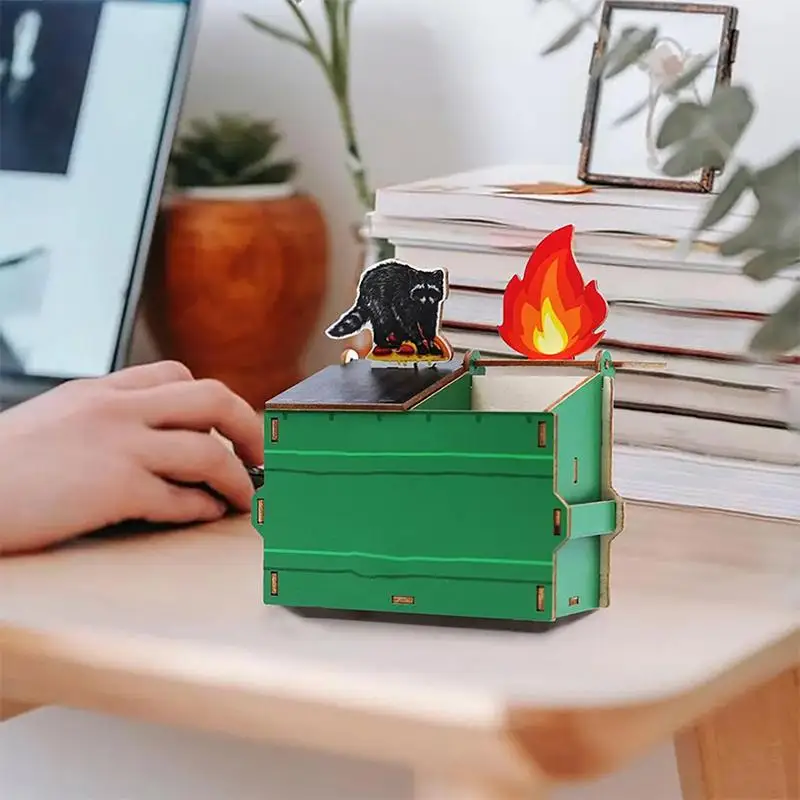 Organizador de lápices de mesa, portalápices divertido de madera, soporte de papelería creativo, estuche de lápices multifuncional para bolígrafos, reglas de lápices