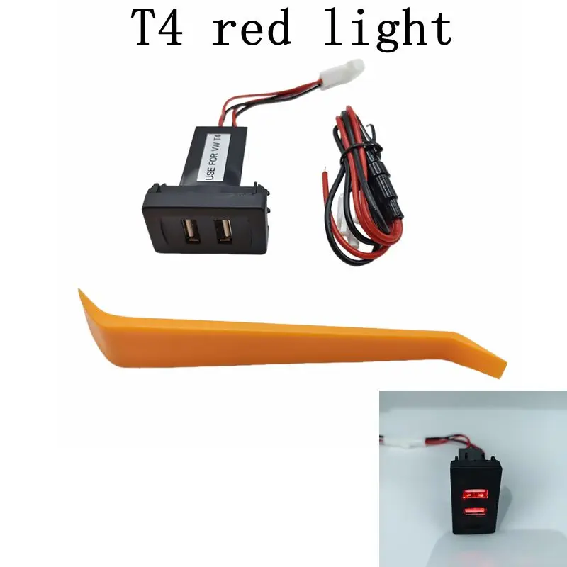 1997年 VW T4カリフォルニア 充電用コンセント VW T4 1990-2003 Dual USB LED Switch Charger