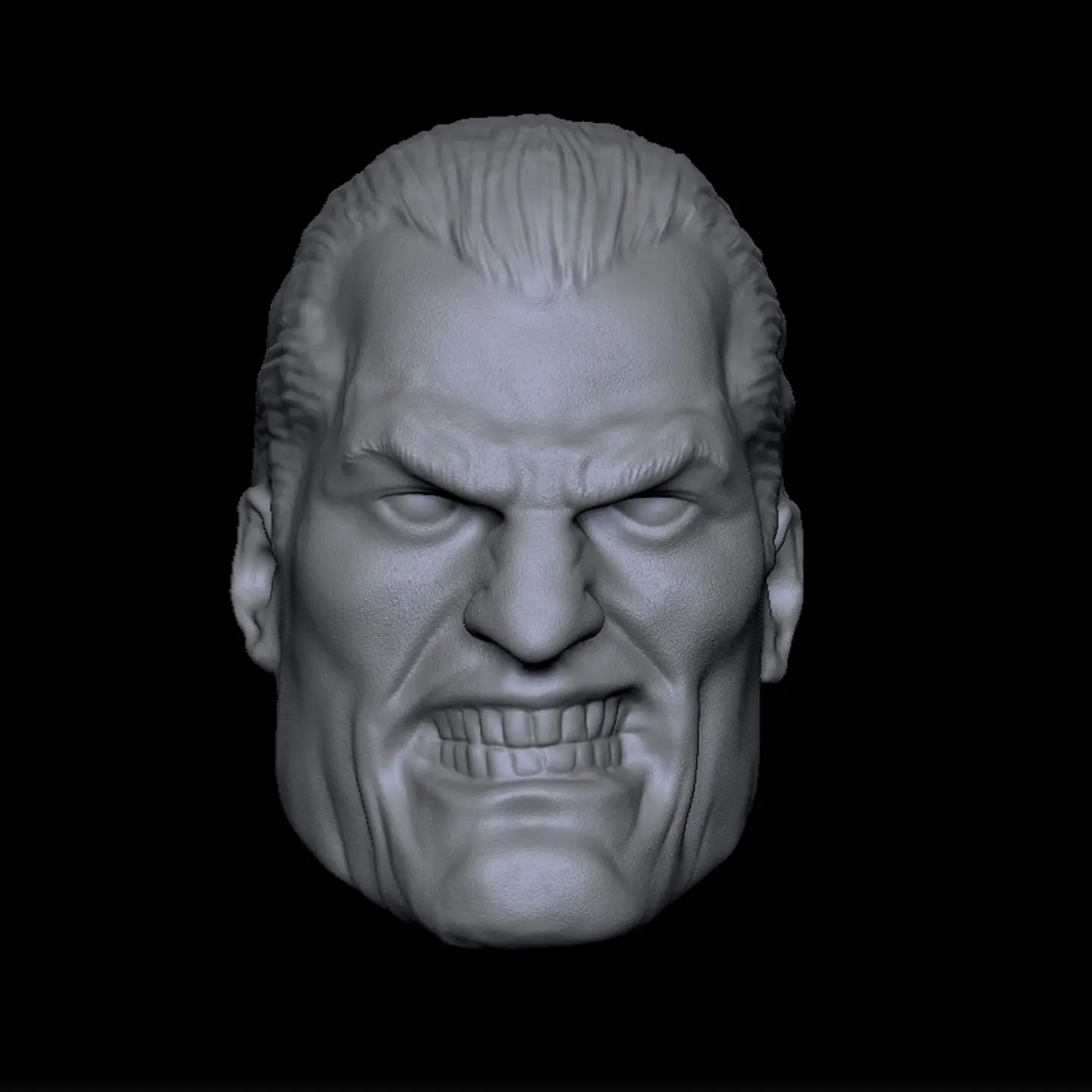 

HL248B DIY Индивидуальная 1/18 1/12 1/10 Неокрашенная голова Angry Frank для фигурки 3,75 "6" 7 " SHF ML Mafex Mez NECA Mcf