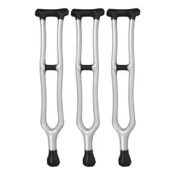 3pcs Stage Kids PVC Prank Party Toy Inflatable Walker Simulation Crutches Inflatable Walking Stick Prank Walking Canes