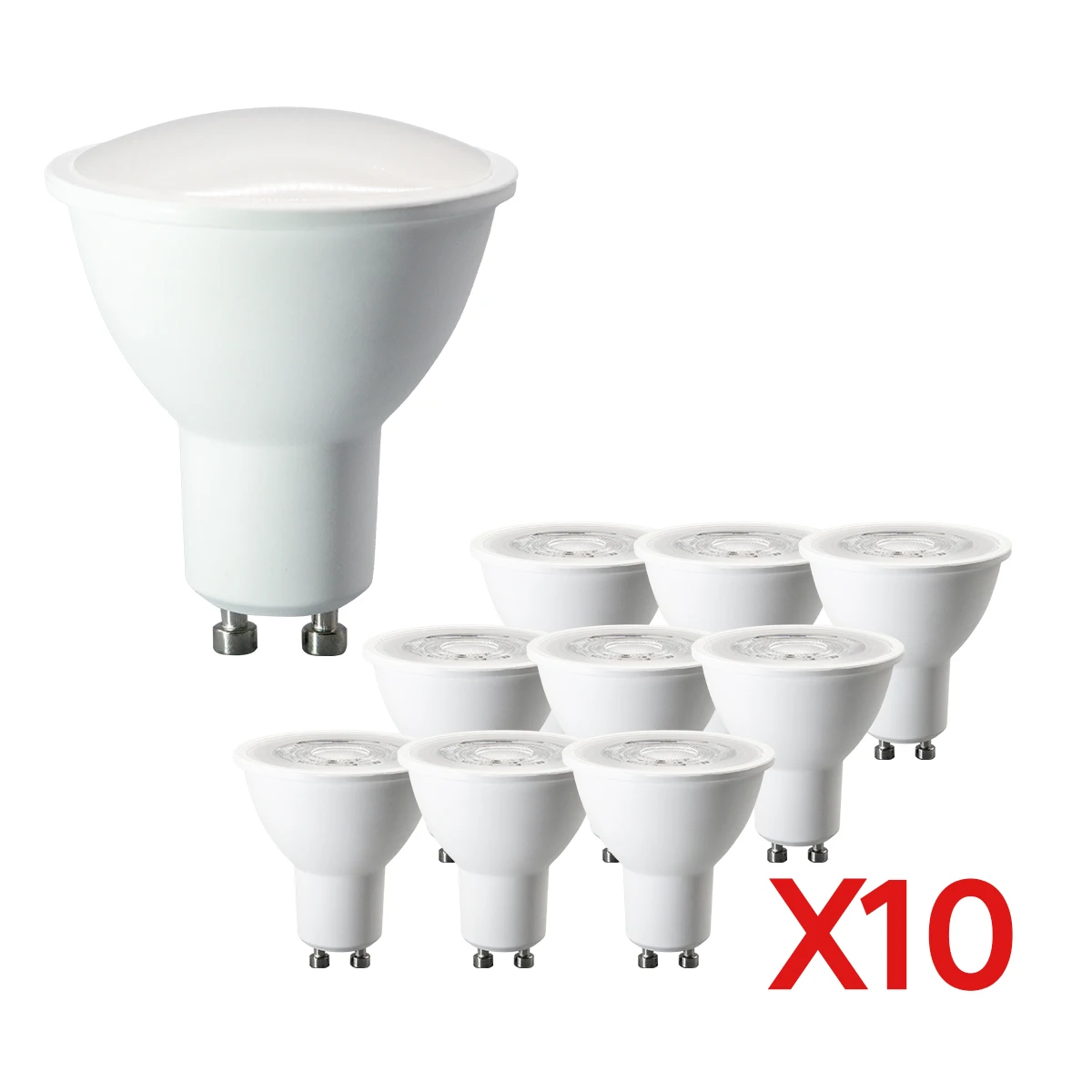 

10 шт. заводской прямой светодиодный прожектор GU10 3 Вт-9 Вт 220 В с высоким люменом заменяет галогенную лампу 50 Вт подходит для люстр вниз