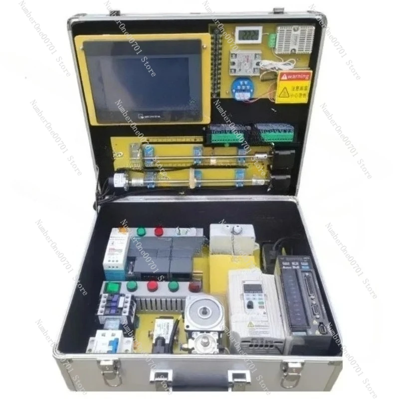 

Customized S7-200 Smart PLC Training Kit Test Practice Box Learning HMI Touch Screen Programming Teaching for Siemens