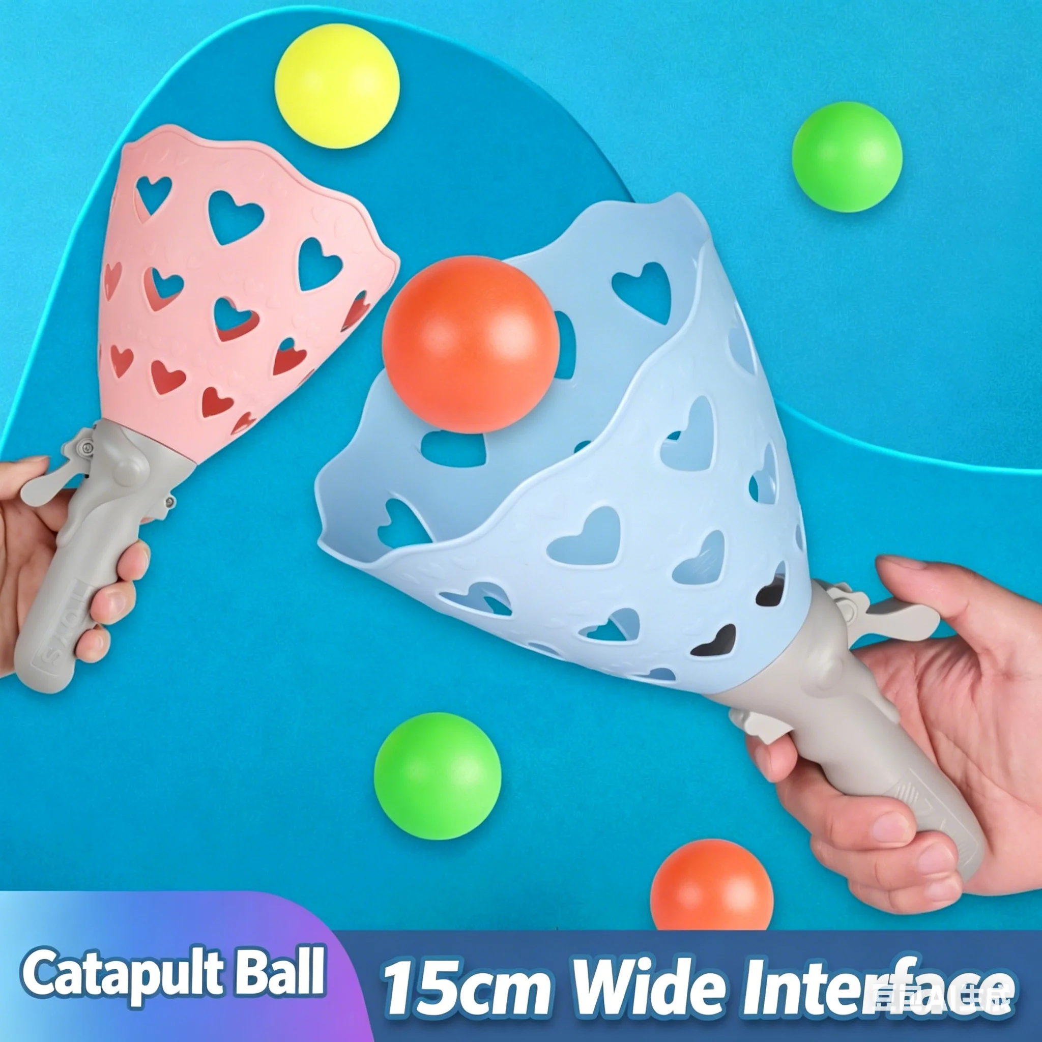 Jouet de catapulte à balles pour enfants, jeu d'interaction parent-enfant, amusant, catapulte élastique, jouet sportif pour garçons et filles.