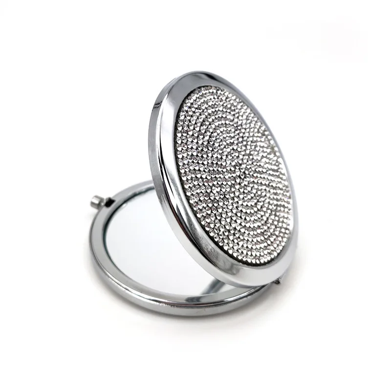 50 stücke Spiegel Mini Make-Up Kompakte Tragbare Zwei-seite Klapp Make-Up Spiegel Frauen Vintage Kosmetik Make-Up Für Geschenk