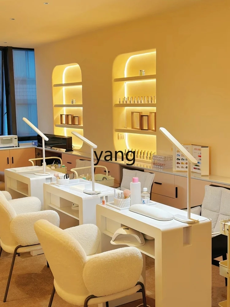 Yjq Internet Celebrity Nail Table and Chair Suit Simple Nail Salon Table Single Double