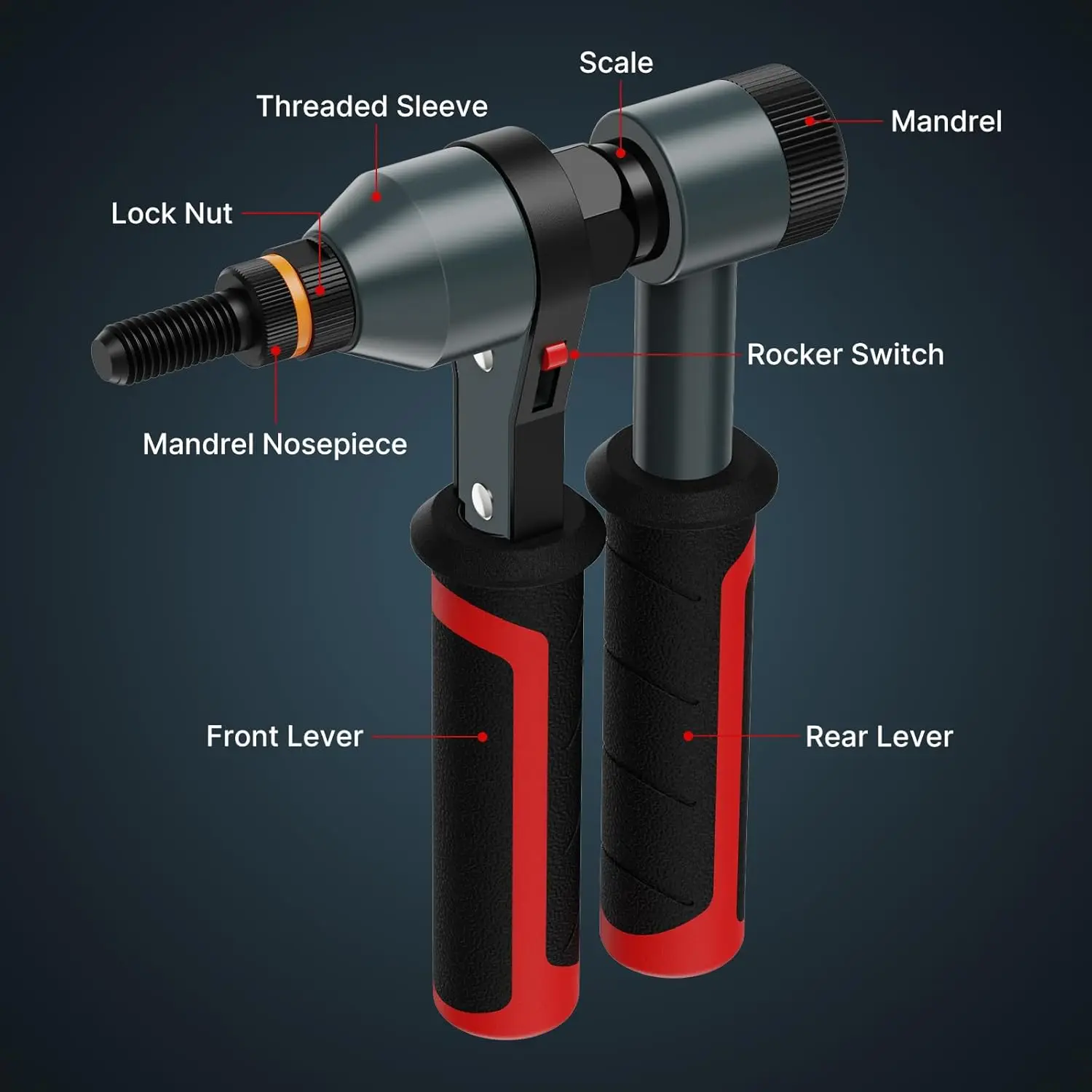 Professional Ratchet Rivet Nut Tool Kit with Quick-Change Mandrels and Durable Case for Easy Installation